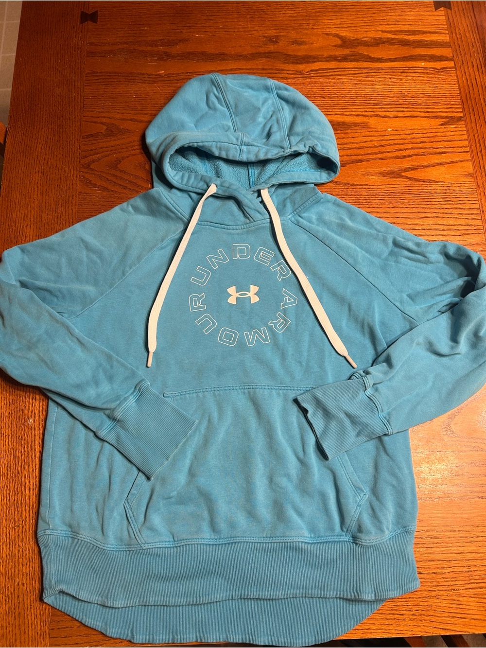 Women’s Under Armour Light Blue Hooded Pullover Sweatshirt S